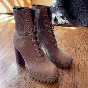 Suede ankle boots